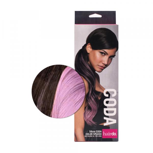 HAIRDO Pferdeschwanz Dark Chocolate / Lavender